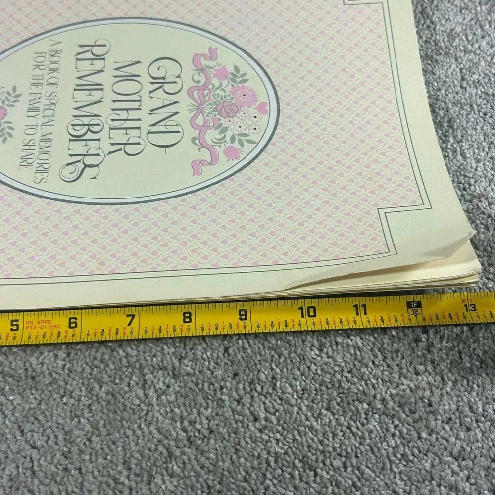 Drawing Board Memory Book Pink‎ Grandmother Remembers Arlene Noel Vintage